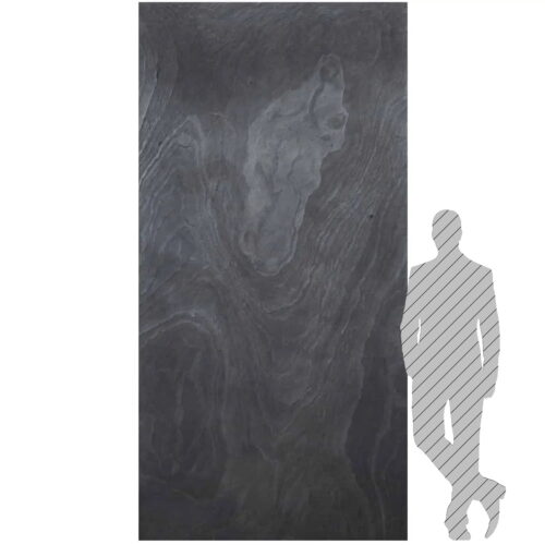 Stone Veneer Black Slate 122x305x0.2 cm