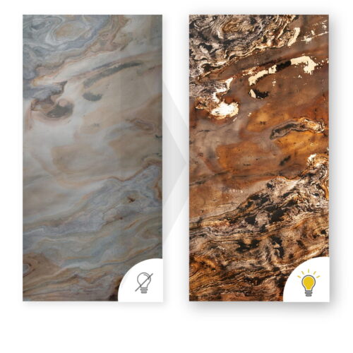 Stone Veneer Indian Autumn 122x61x0.2 cm Transparent