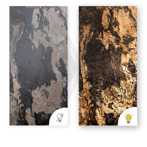 Stone Veneer Autumn Rustic 122x61x0.2 cm Transparent