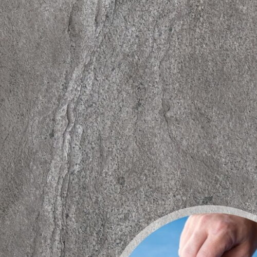 Self-Adhesive Stone Veneer Silver Grey 30x60x0.2 cm