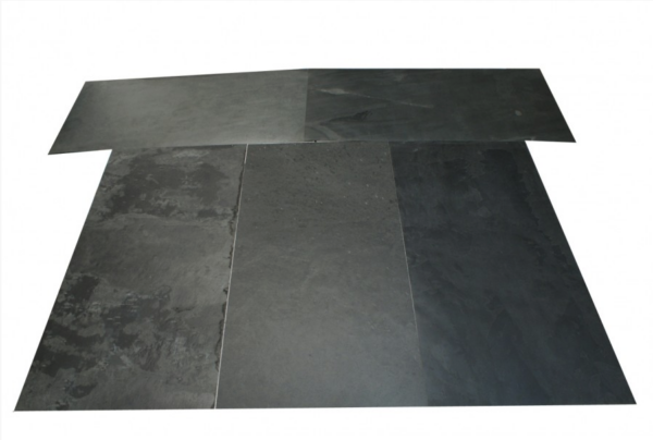 Self-Adhesive Stone Veneer Black Slate 30x60x0.2 cm