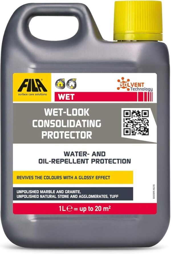 FILA Wet Stone Impregnator 1L | Wet Look Effect |