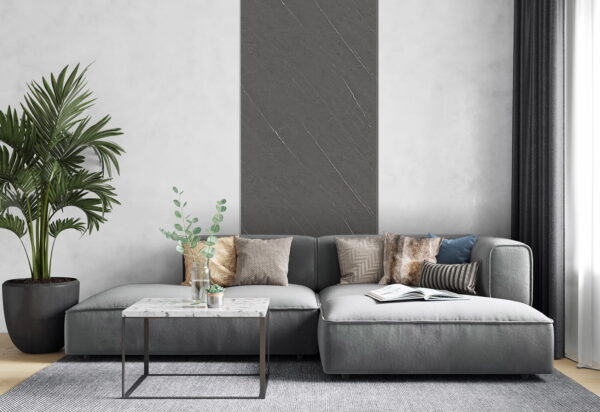 WPC Carbon Black Stripes Panel 280x112 cm