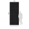 WPC Carbon WPC BLACK WOOD Panel 280x112 cm