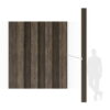 Dark Wood Lamella Panels 300x15.3x2.4 cm