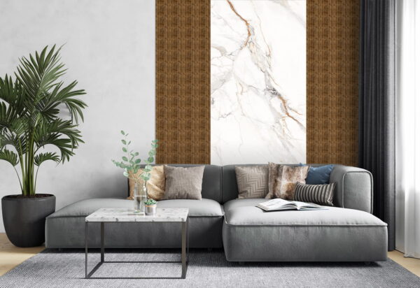 Gold Copper Lamella Panels 300x15.7x1.8 cm