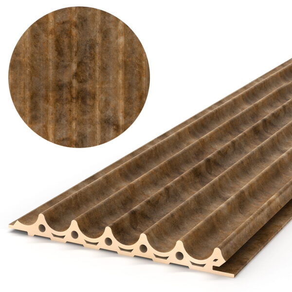 Gold Copper Lamella Panels 300x15.7x1.8 cm