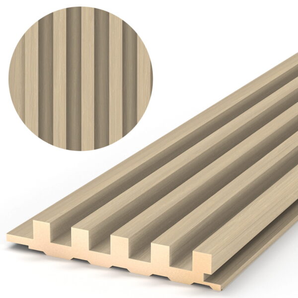 Light Wood Lamella Panels 300x11x1.8 cm