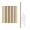 Light Wood Lamella Panels 300x11x1.8 cm
