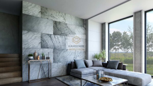 ilver Grey Stone Veneer 122x61x0.2 cm Transparent