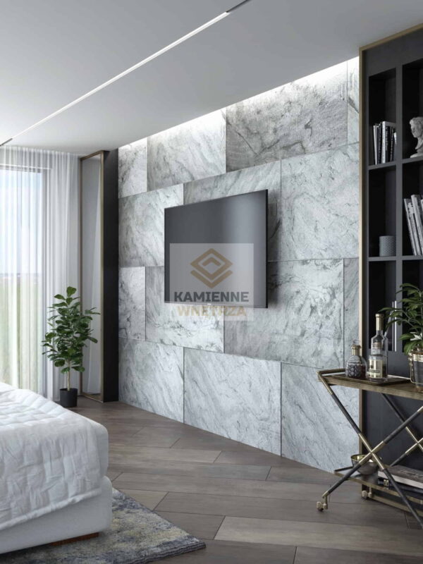 ilver Grey Stone Veneer 122x61x0.2 cm Transparent