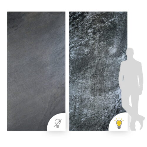 Silver Grey Stone Veneer 244x122x0.2 cm Transparent