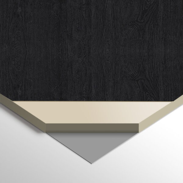 8462 WPC Carbon BLACK WOOD 280x112 cm FastClick Panel