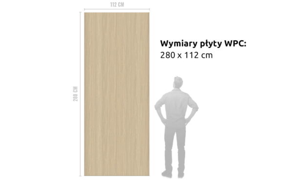 8563 WPC Carbon Light Wood Matte 280x112 cm FastClick