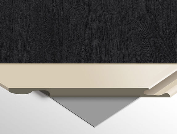 8606 WPC Carbon BLACK WOOD 280x112 cm FastClick Panel