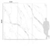 8620 SPC Carbon Carrara Polished Panel 280x112x0.5 cm