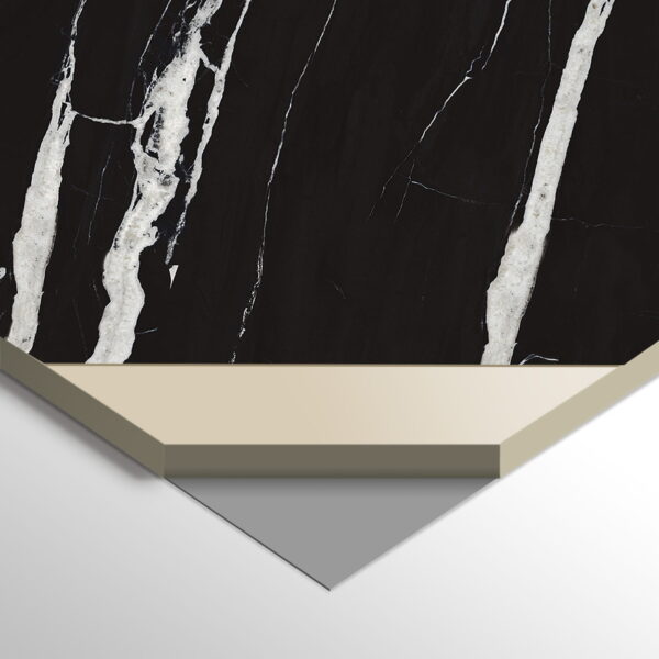 8627 SPC Carbon Nero Polished Panel 280x112x0.5 cm