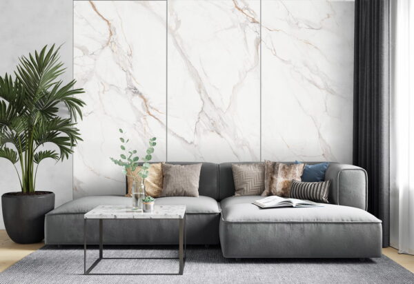 SPC Carbon Gold Vein Polished Panel 280x112x0.5 cm