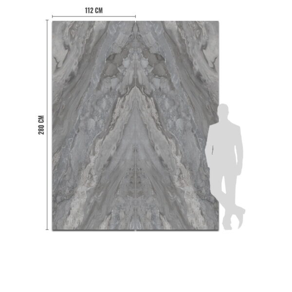 Płyta Węglowa WPC Grey Stone 280x112 cm Mirror 2 szt.