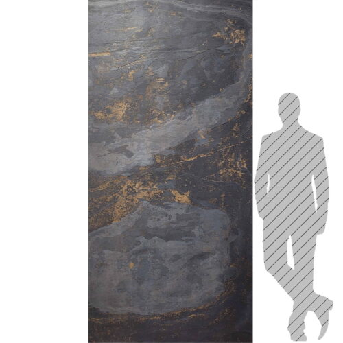 Fornir kamienny Black Slate Gold 122x305x0,2 cm