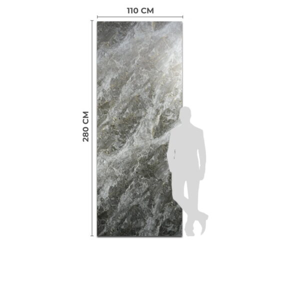 Płyta Węglowa WPC Silver Rock -  3,08 m² - 280x110 cm