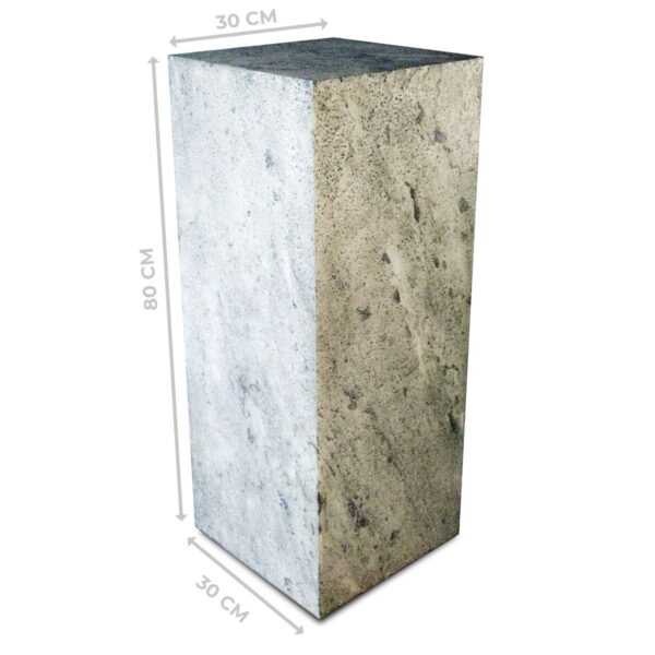 Lampa Silver Grey 30x30x80 cm