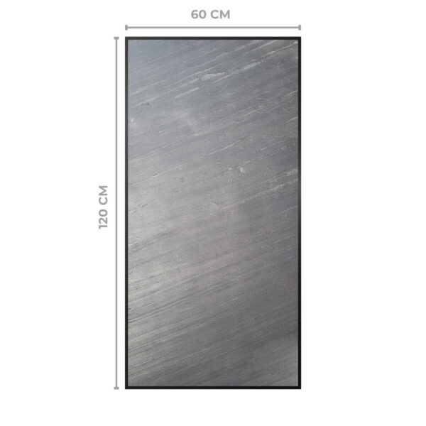 Obraz z Forniru Kamiennego Line Black 120x60 cm