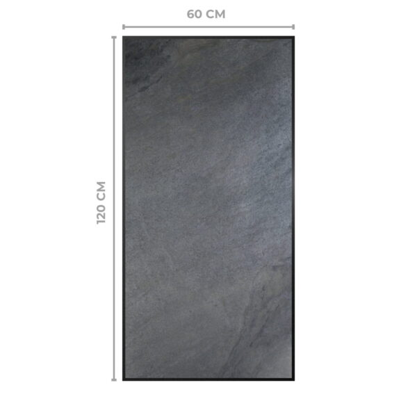 Obraz z Forniru Kamiennego Silver Grey 120x60 cm