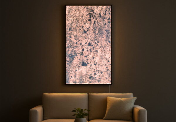 Obraz z Forniru Kamiennego Silver Grey 120x60 cm