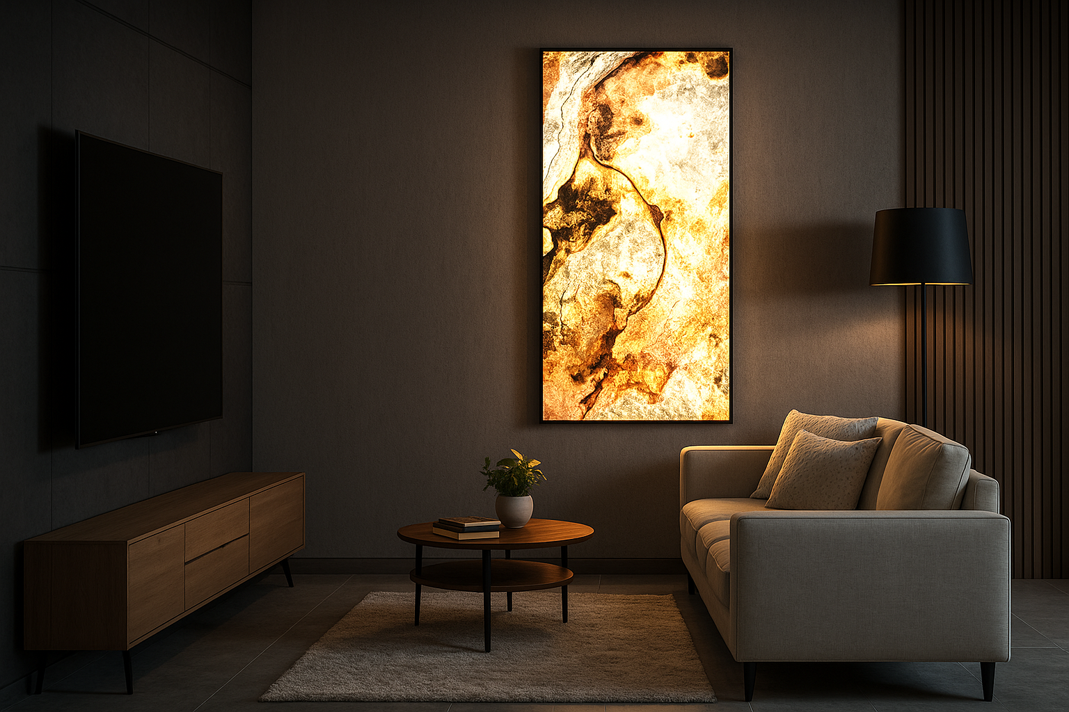 Szerokie spektrum zastosowań podświetlanego obrazu z kamienia